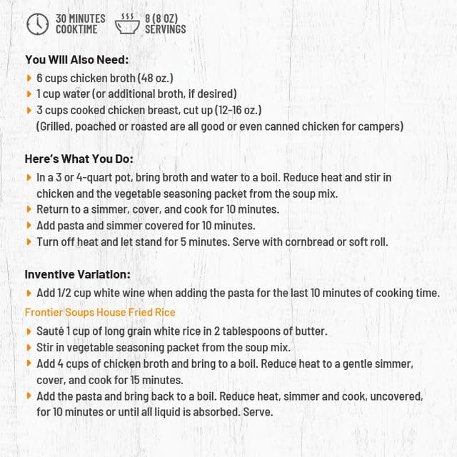 Miniatura 3 de Frontier Soups Homemade In Minutes Connecticut Cottage - Fideos de pollo, 4.25 onzas, paquete de 2