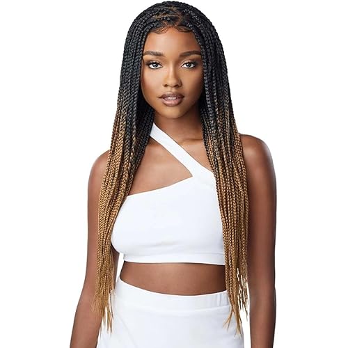 Outre Pre-Braided Synthetic HD Lace Front Wig - KNOTLESS TRIANGLE PART BRAIDS (DR1B/2T3027)