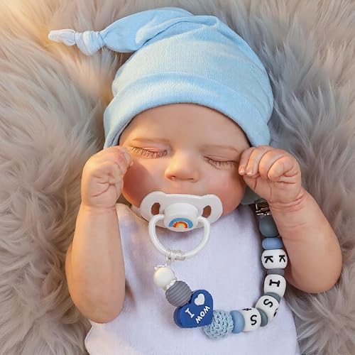 Miniatura 2 de CHAREX Muñecas realistas de bebé recién nacido de 18 pulgadas, muñecas de bebé recién nacido realistas con cuerpo de tela suave pesada, juguete de