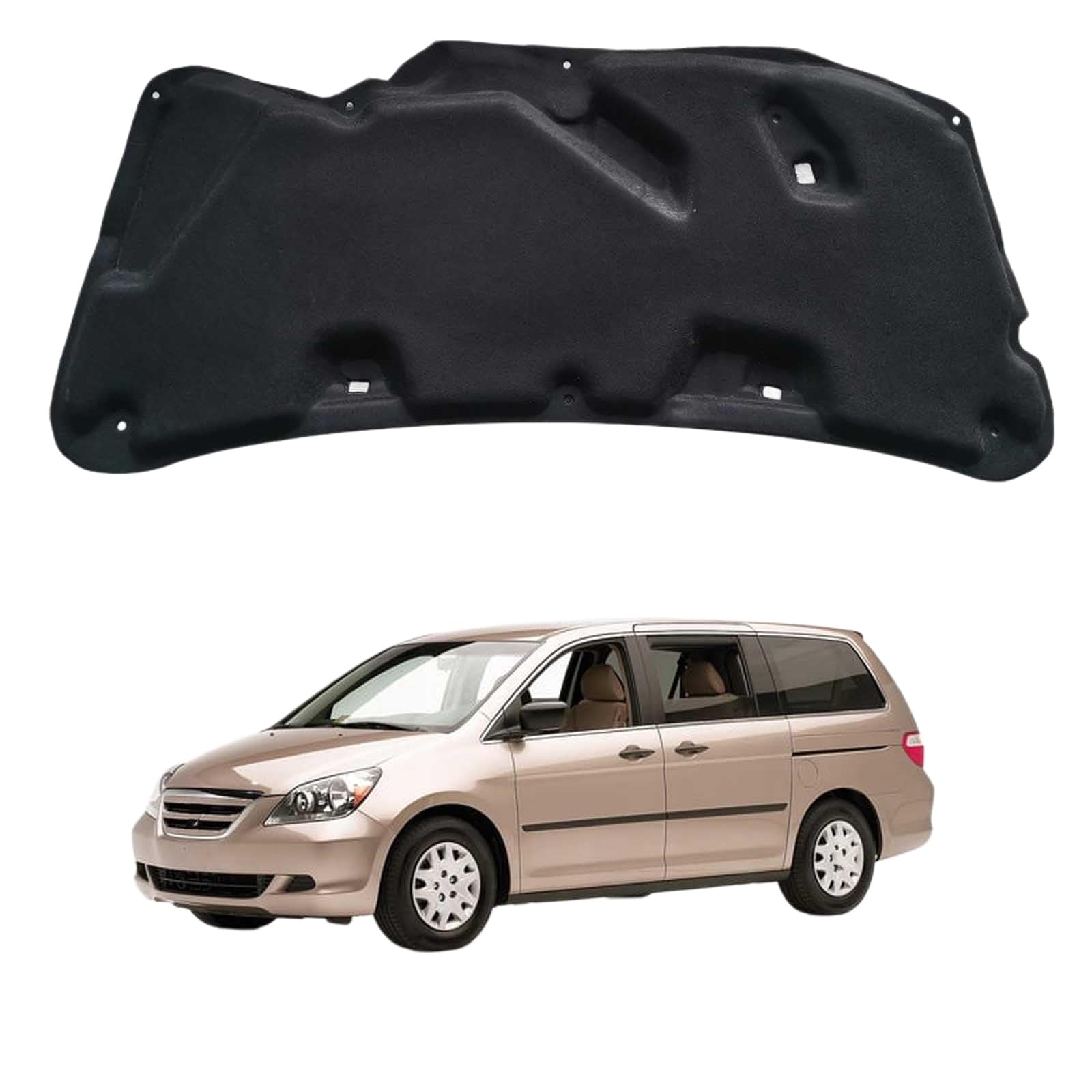 Papep Normal Heat Shield & Soundproof Cotton For Honda Odyssey 2005-2008, Bonnet Engine Insulation Mat, Noise Reduction Thermal Liner Cover For Car Hood