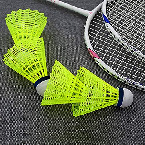 MCJS 12 Pack Advanced Nylon Feather Shuttlecocks, Badminton Shuttlecocks with Great Stability and Durability High Speed Badminton Balls for Indoor Outdoor Sports Hight Speed Training Badminton Birdies