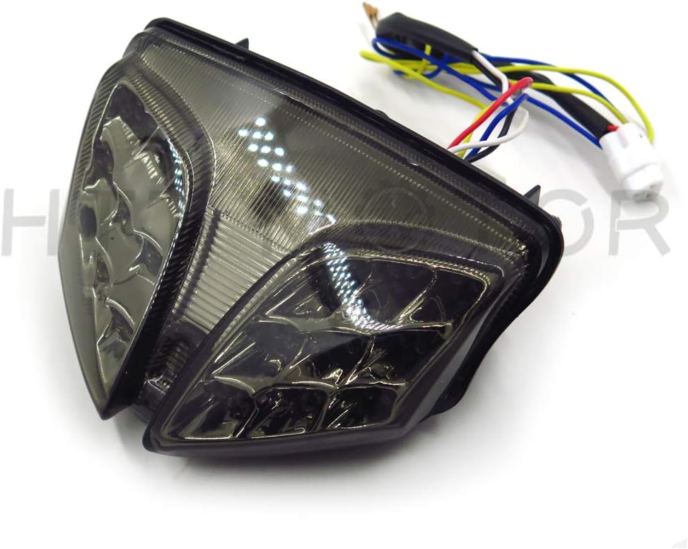 HTT Motorcycle Smoke Led Tail Light Brake Light with Integrated Turn Signals Indicators For Suzuki 2008-2013 GSXR 600 750/2008-2013 GSXR 1000