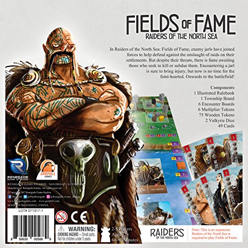 Renegade Games 588 Raiders of The North Sea: Fields of Fame - Juego de Mesa (Contenido en alemán)