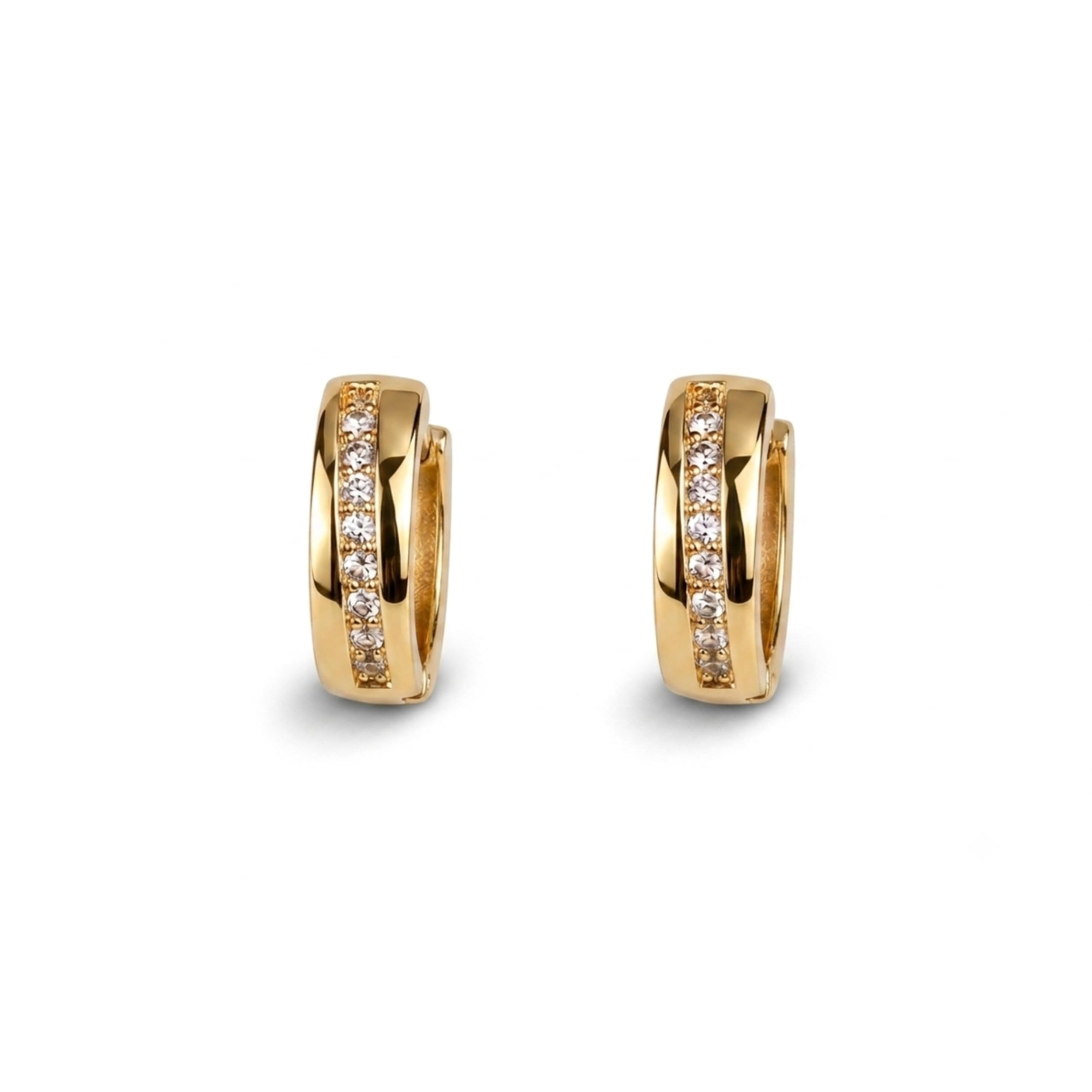 18K Gold Plated Men’s Hoop Earrings Piercing Kan Ki Baali Earrings | Stylish Huggie Earrings for Men & Boys | Anti-Tarnish Stainless Steel | Trendy Hoop Earrings for Daily, Party, Festive, Occasion Wear Gift For Him-image-14
