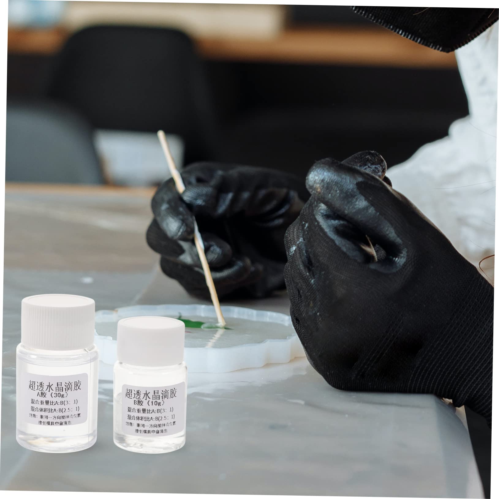 SOLUSTRE 6sets Colla Epossidica Trasparente Per Creazioni Di Gioielli Resina Epossidica Ab Per Fai Da Te e Decorazioni Alta Adesione e Facile Utilizzo