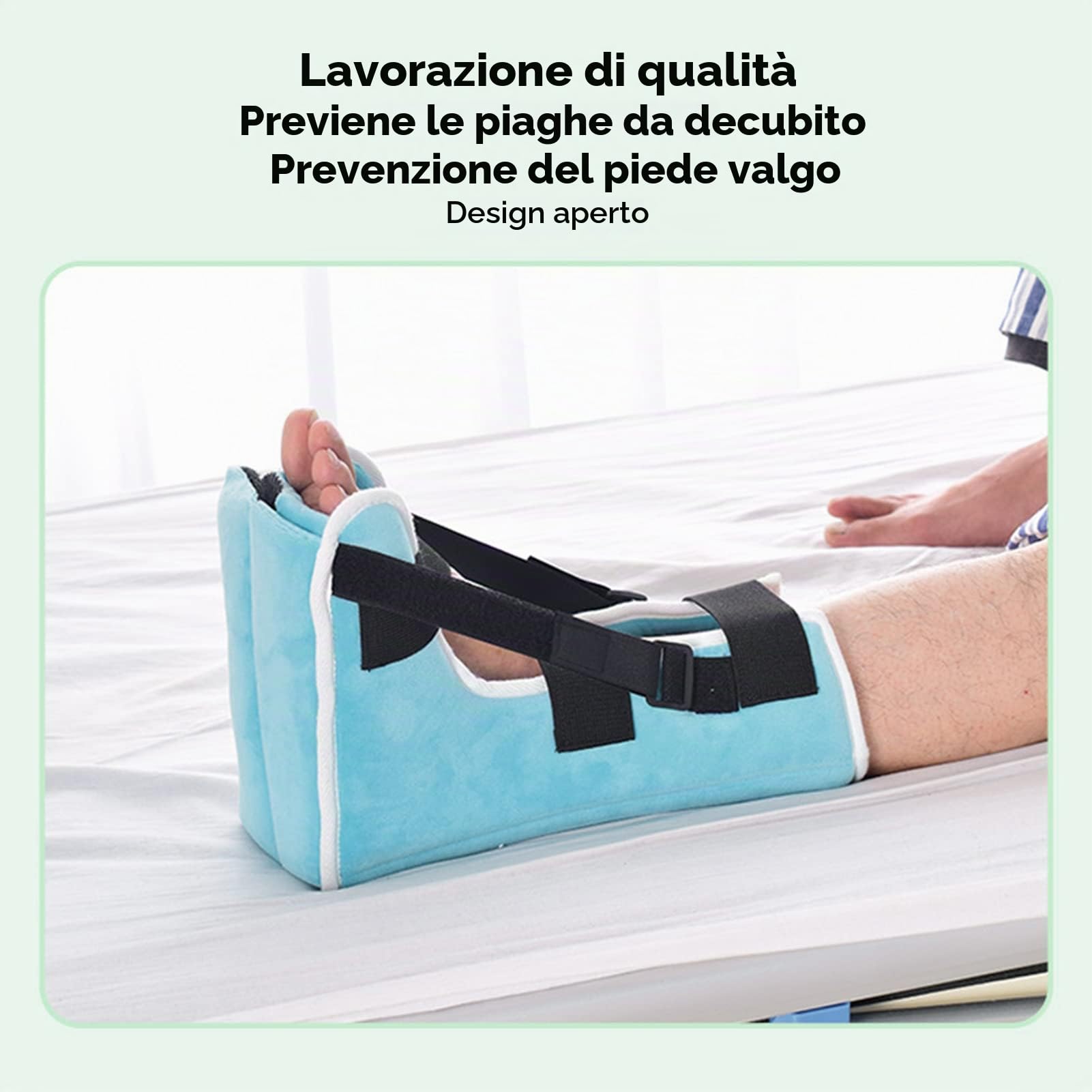 Talloniera Antidecubito, Prevenzione Talloniera e Gomitiere Antidecubito, Talloniera Antidecubito per Ulcere Pressione Uomo Donna Soffici Poggiapiedi Blu Poggiapiedi Antidecubito Tallone