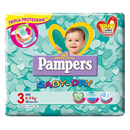 Pampers Baby Dry MISURA 3 (4-9 kg) 6 pacchi 120