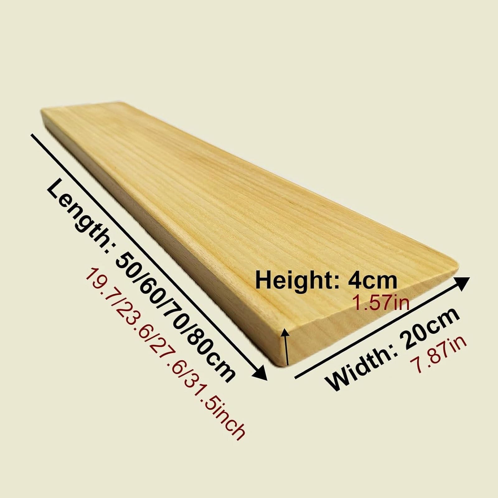 Rampa portátil de madera para silla de ruedas para el hogar y la escuela, ayuda de umbral de 1 a 5 cm, ligera y duradera, ideal para scooters y acceso a la movilidad (70 x 20 x 4 cm)