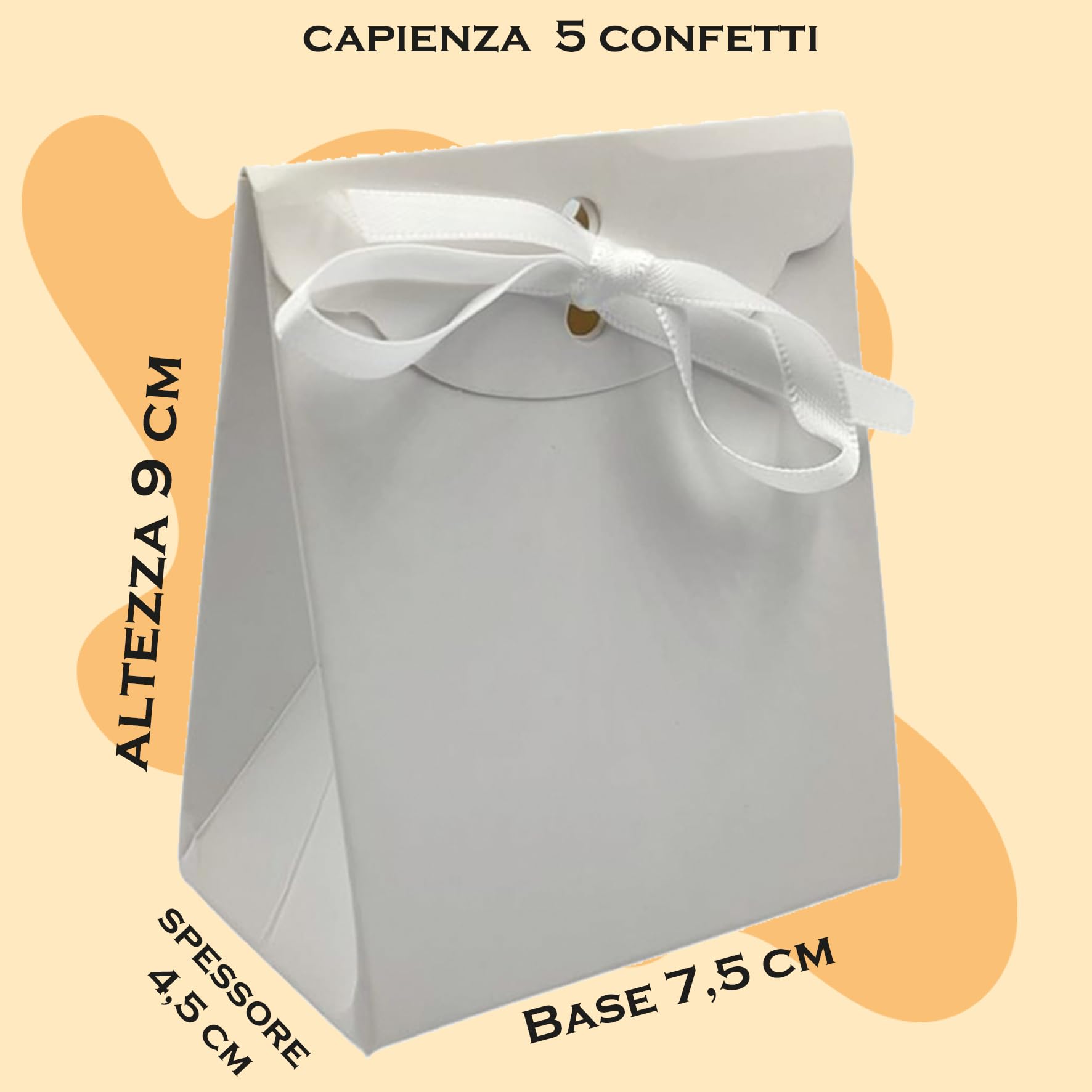 PV Grafik 24 Bomboniere Laurea Personalizzate con Nome, Scatoline Portaconfetti Laurea, Bomboniera Laurea Personalizzata Complete di Bigliettini e Nastri, Scatoline Confetti Laurea(Nica L5)