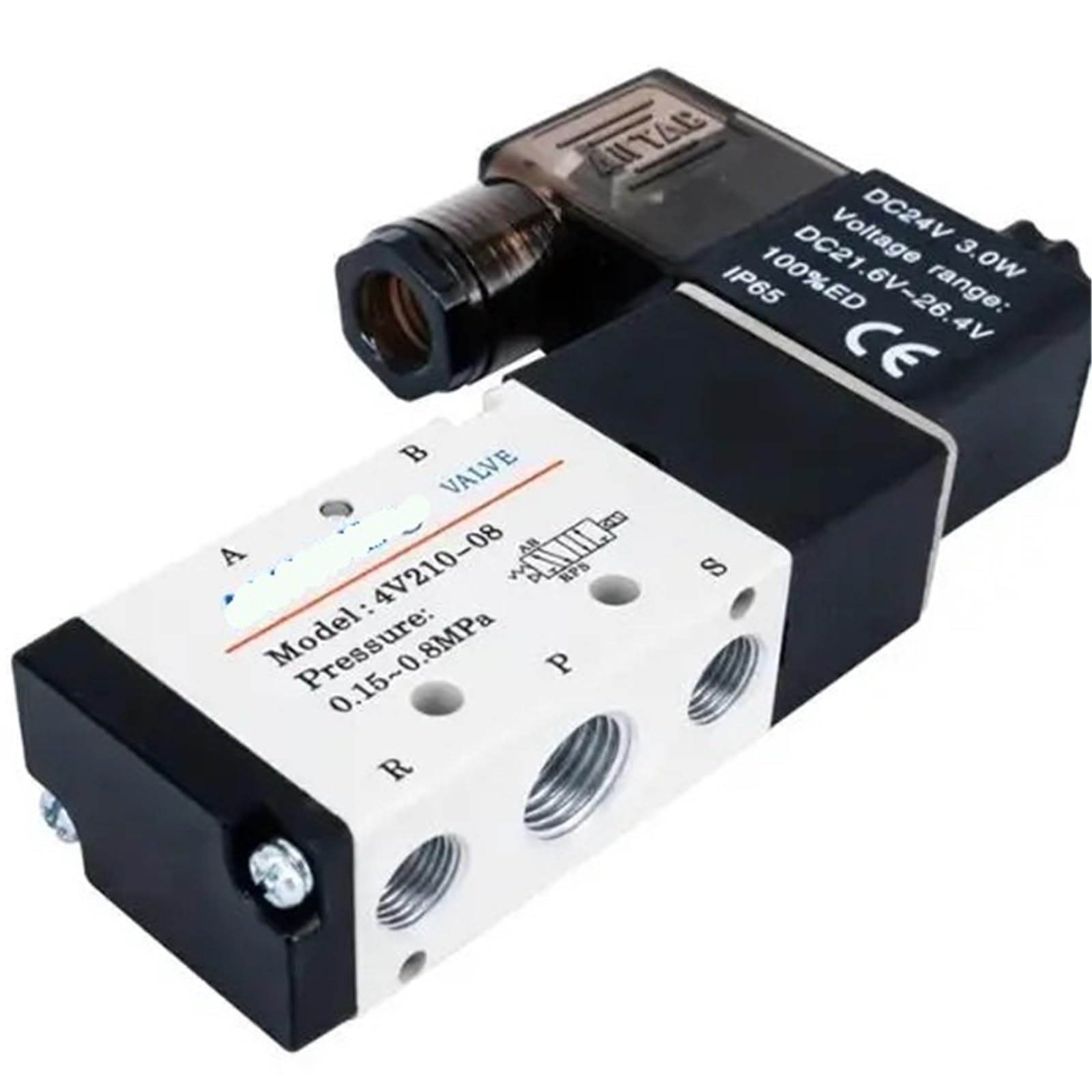 Two Position Five Way Solenoid Valve AC220V AC110V DC24V DC12V AC24V