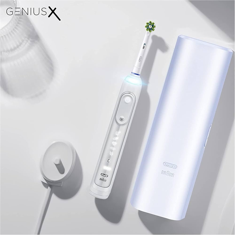 BRAUN Oral−B GENIUS X　D7065266XCWH Oral-B Genius X Electric Toothbrush, 6 Cleaning Modes for