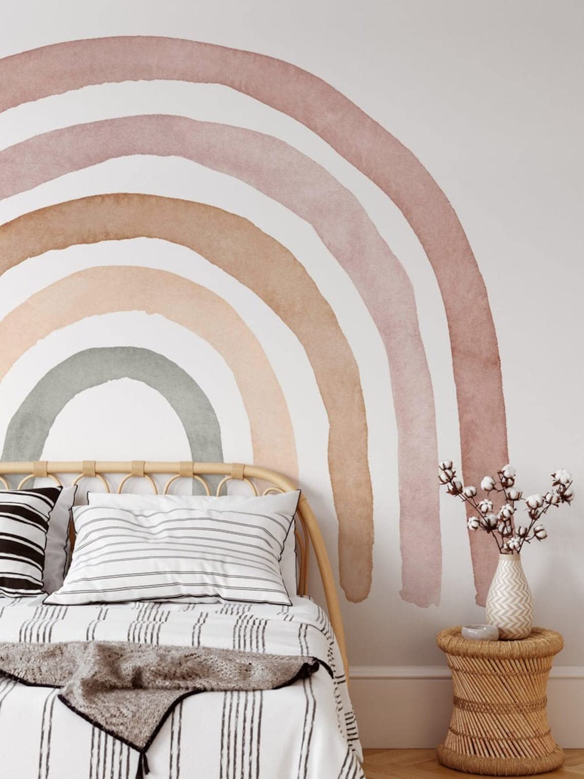 BelleImpression, Rainbow Wall Decal Sticker (55cm Wide x 40cm Height) Peel & Stick Perfect for Nursery Baby Room, Play Room - Image 3