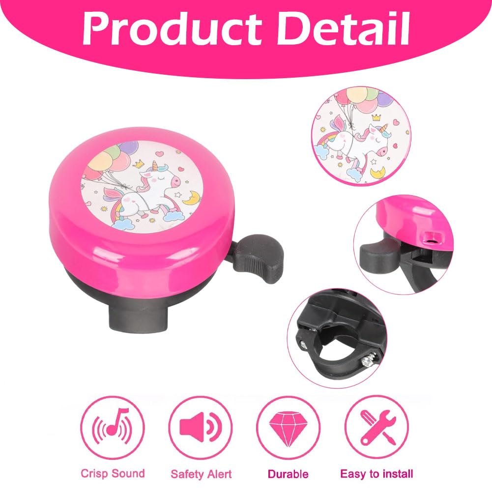 Campanello Per Bici Bambini - Con Motivo Cartoon | Metallico E Forte | Per Sicurezza In Strada - Foto 5