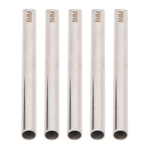 5 agujas de perforación, tubos de recepción, desechables para oreja, nariz, ombligo, pezón, labio, joyería corporal, receptor de perforación (0.236