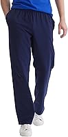 Hanes Men's Essentials Cotton Jersey Sweatpants - Lounge Pants with Pockets, 32" Inseam for Gym & Relaxing
