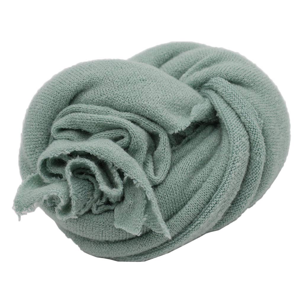 Ldabrye Unisex Newborn Pea Green Knit Stretch Newborn Photography Wraps Newborn Photo Props Baby Photography Blankets Wraps For Photoshoot