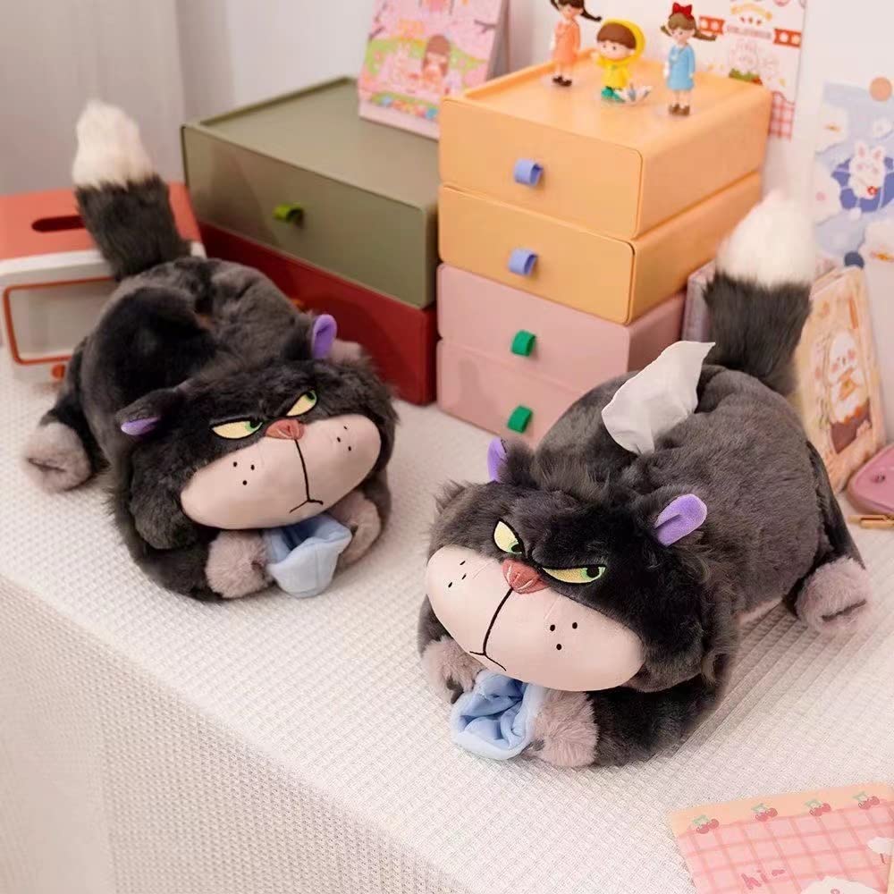 ディズニー　シンデレラ　ルシファー ティッシュボックスカバー ぬいぐるみ Amazon.co.jp: シンデレラ ルシファー ぬいぐるみ ティッシュ