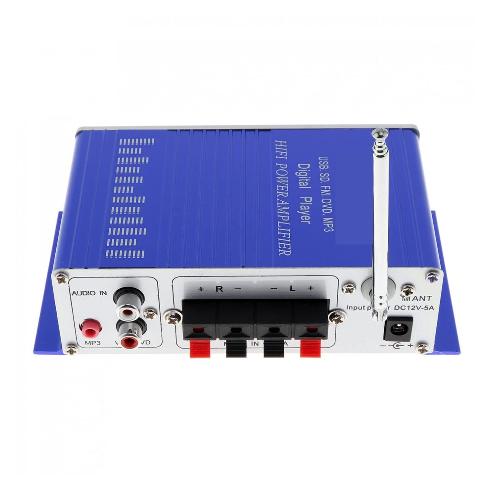 Wzmacniacz, Hi-Fi HY502 USB MP3 DVD CD FM SD cyfrowy motocykl Auto samochodowy odtwarzacz stereo wzmacniacz mocy odtwarzacz muzyczny dźwięk odtwarzacz muzyczny