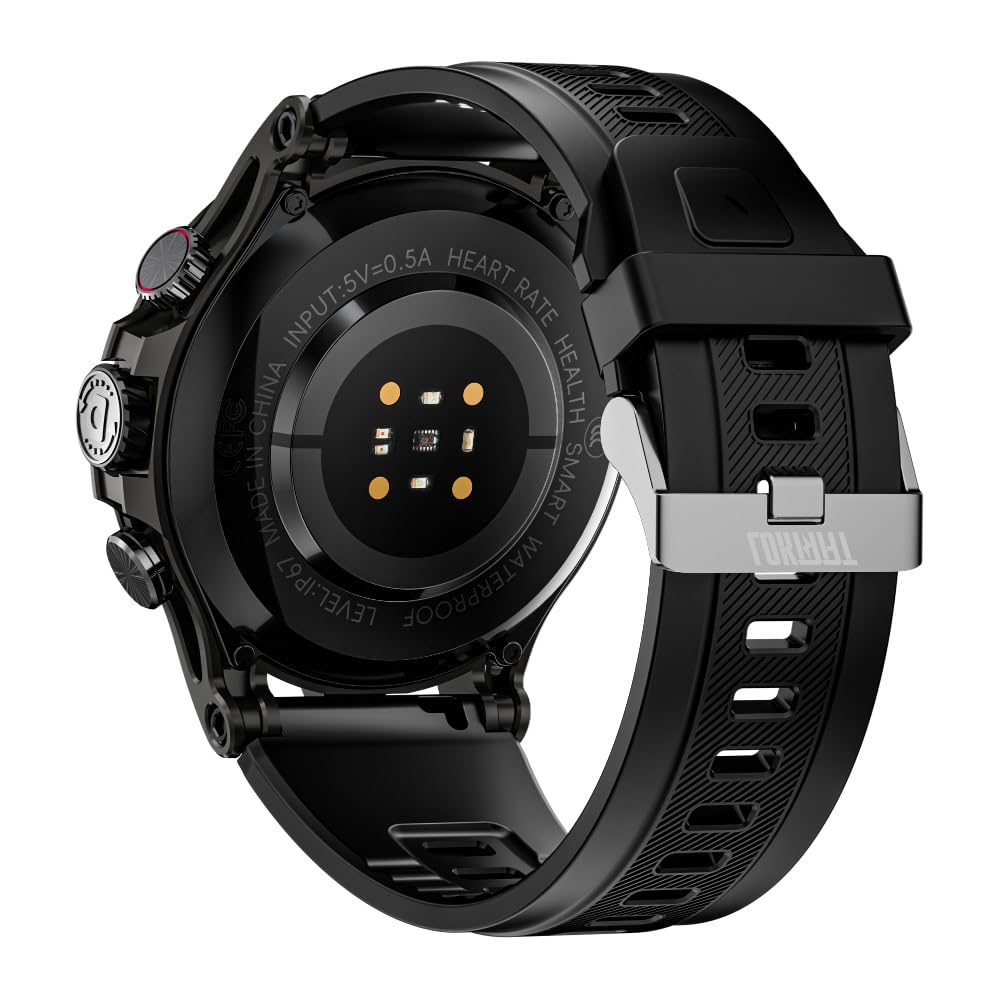LOKMAT Montre connectée avec carte SIM 4G, écran AMOLED de 1,508", 3 Go + 32 Go, pour homme et femme avec appareil photo rotatif, WiFi, GPS, Android 8.1, montre de fitness tracker d'activité