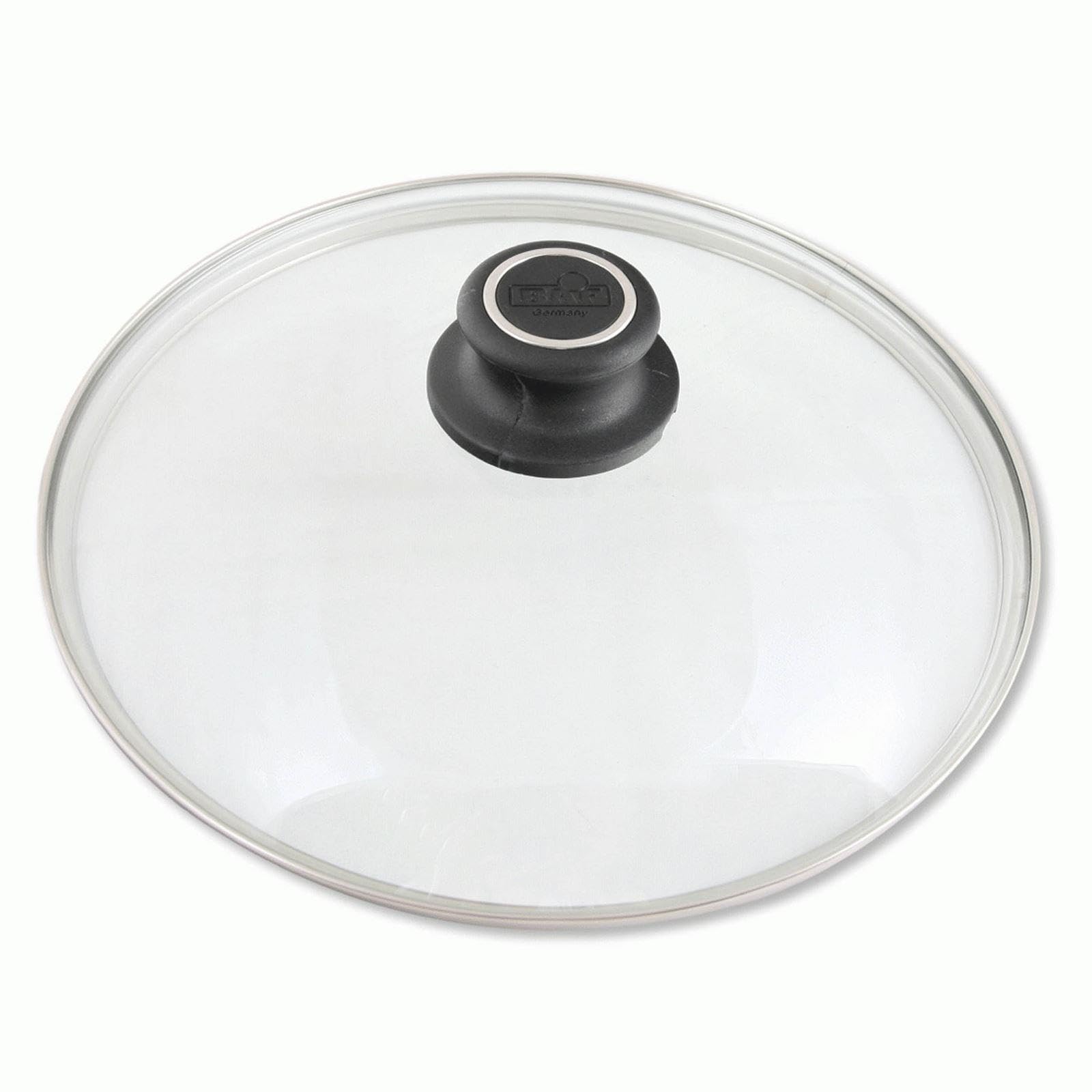 BAF Bratpfanne 20 cm aus Aluguss mit Glasdeckel & abnehmbarem Griff - Rand 5 cm hoch - Antihaft Flachrandpfanne geeignet für Induktion, Gas, Elektro & Backofen - Made in Germany