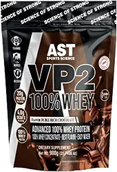 WHEY PROTEIN 100% CONCENTRADO SABOR CHOCOLATE POTE 900G SELO VP2 ABSORÇÃO RÁPIDA- AST SPORTS SCIENCE