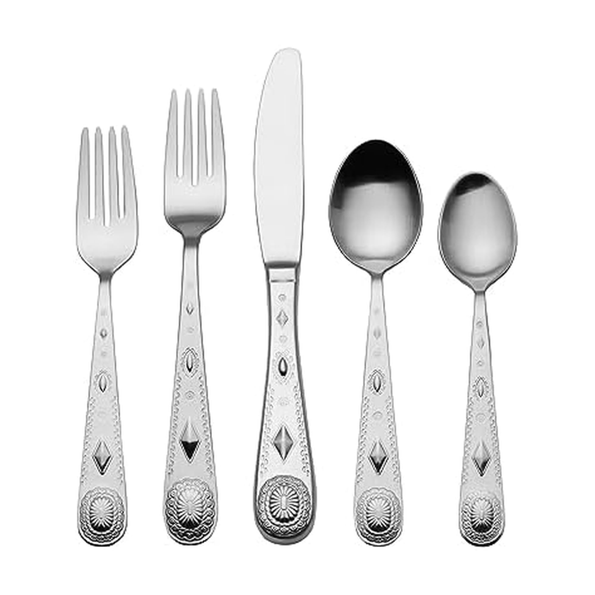 Wallace Taos 45-Piece Stainless Steel Flatware Set, Service for 8
