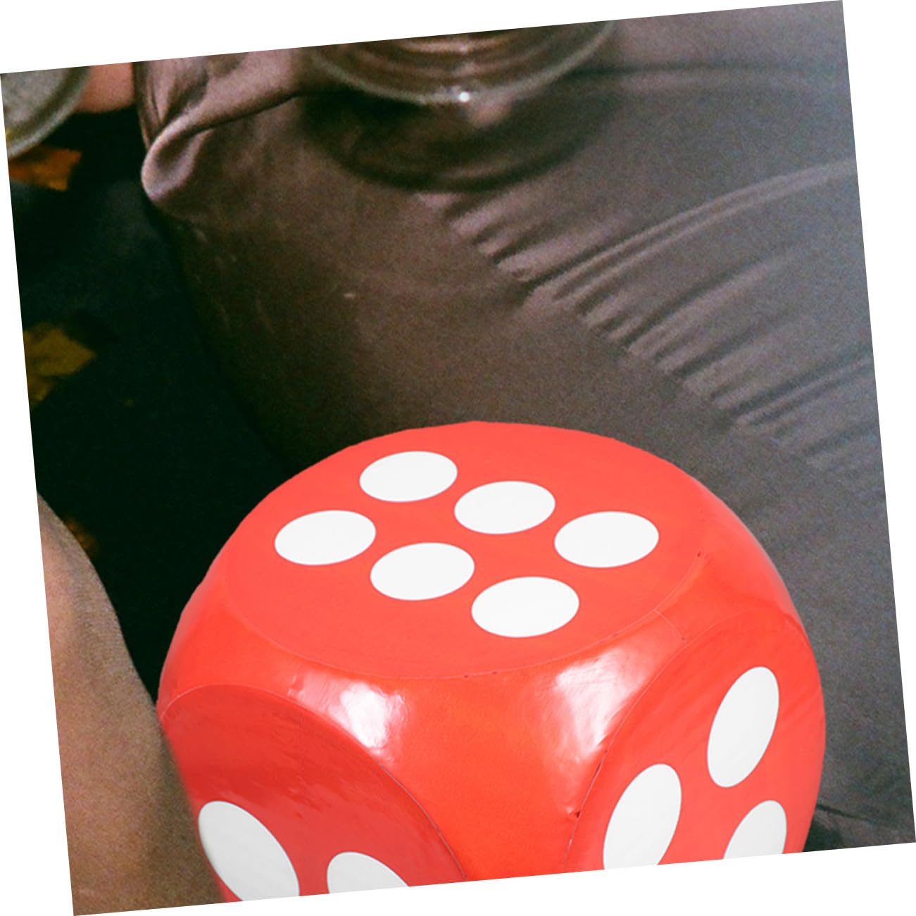 Mikinona Dados de Espuma Rojos Grandes para Juegos de Fiesta Borde Redondo y Tamaño Jumbo, Portátiles para Actividades Recreativas y Enseñanza Matemática