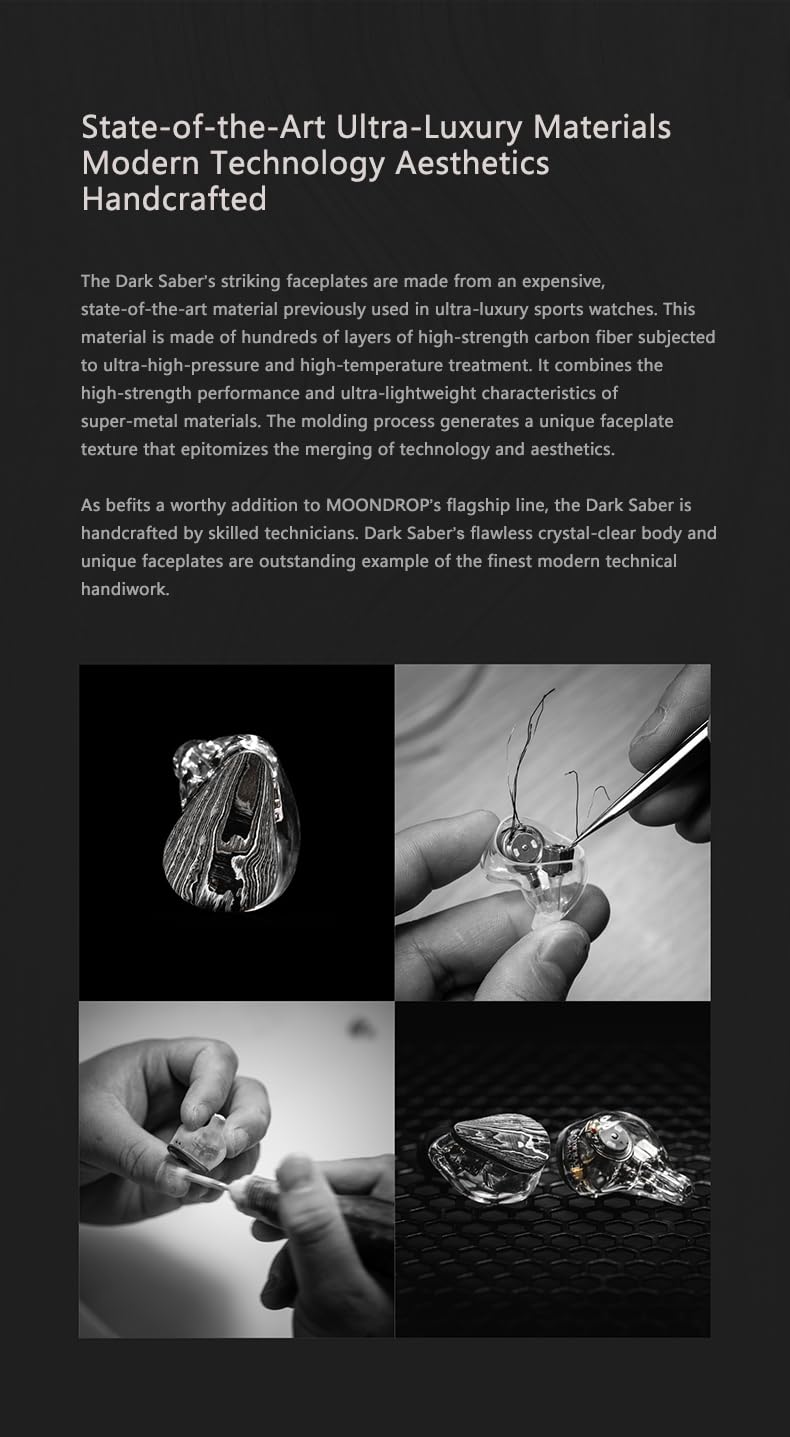 MOONDROP DARK SABER 黒剣 Moondrop Dark Saber In-Ear Headphones – Headphones.com