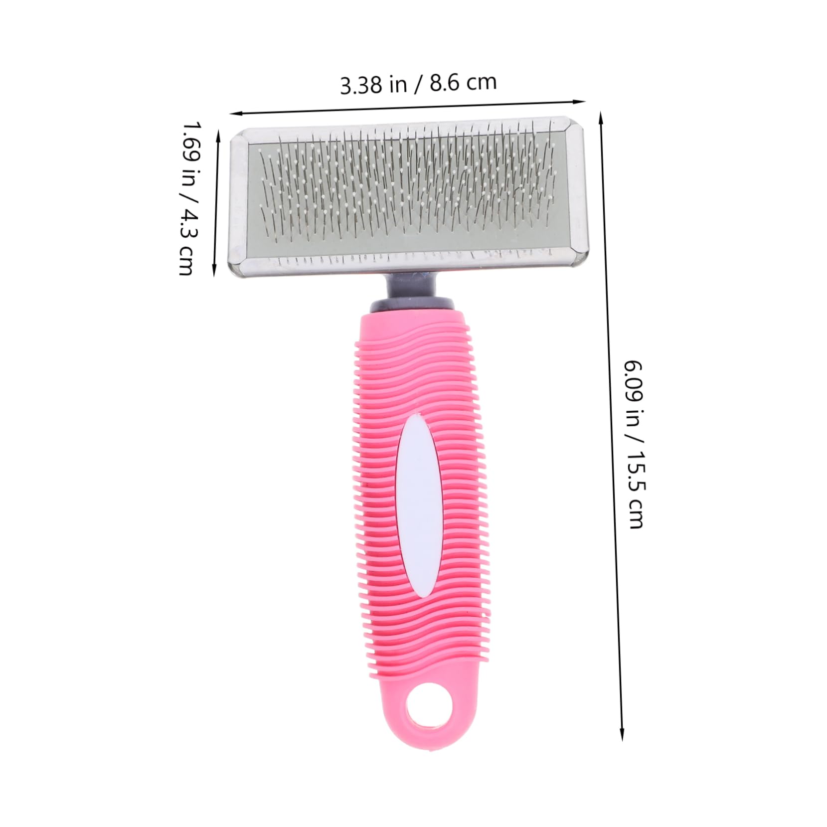 BESTonZON Large Frame Pet Grooming Comb Dog Brush for Short Haired Dogs Cat Comb for Matted Hair Pet Hair Remover Tool