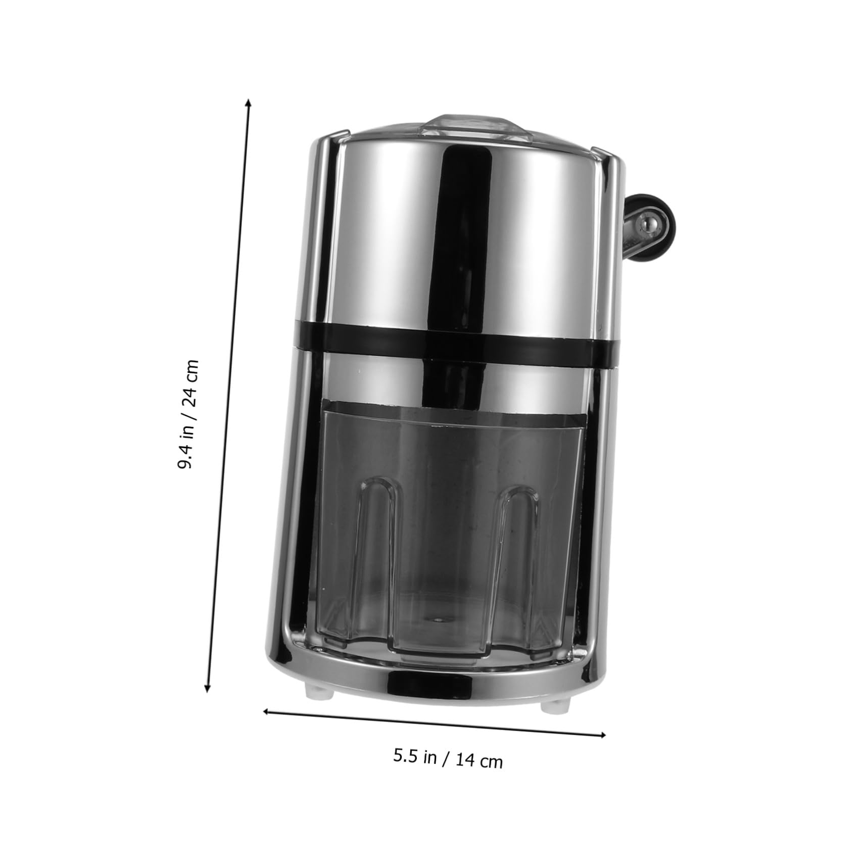 Toddmomy Trituradora Hielo Manual Portátil con Manivela Picadora Hielo Abs Acero Inoxidable para Granizados para Bebidas y Cócteles sin Electricidad Uso Doméstico y Bar
