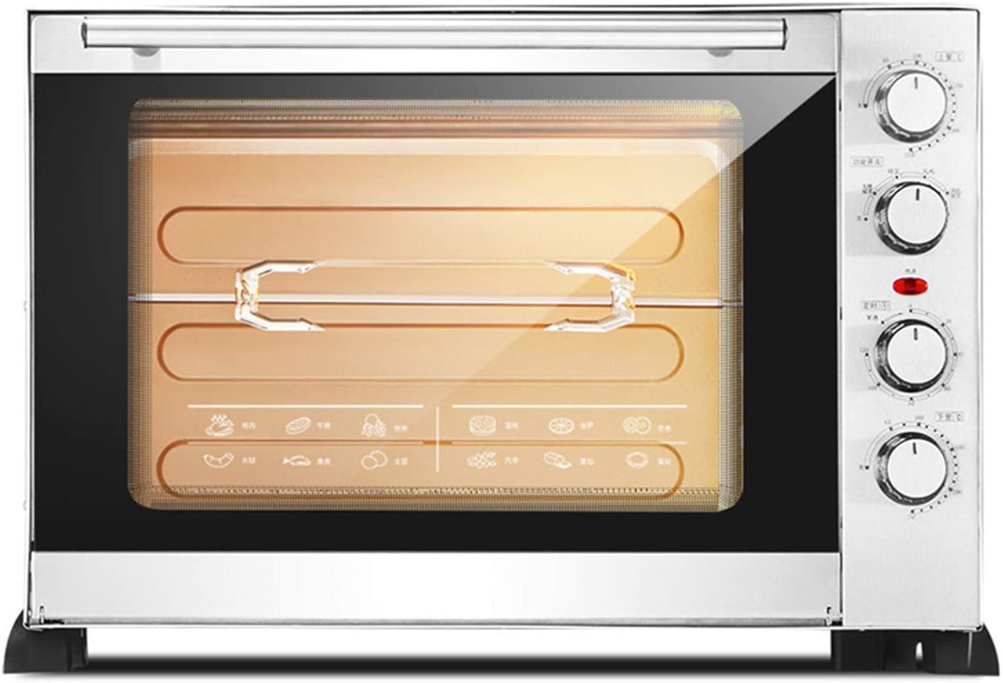 Forno Solo Forno A Microonde in Silver Tact Forno Elettrico Singolo Incorporato - Fornello Alogeno A Convezione Premium in Acciaio Inossidabile Ideale per Arrostire, Cuocere Utile