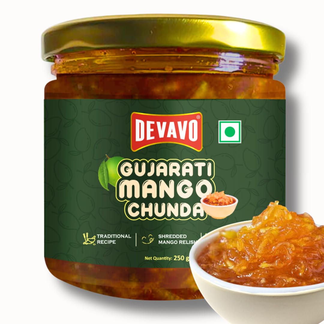 Devavo Gujarati Mango Chunda | Sweet & Shredded Mango Relish | Traditional Recipe | Handmade with Love | No Artificial Colour & Flavour (250 g) (B0D7S7R6DT) Amazon Price History, Amazon Price Tracker