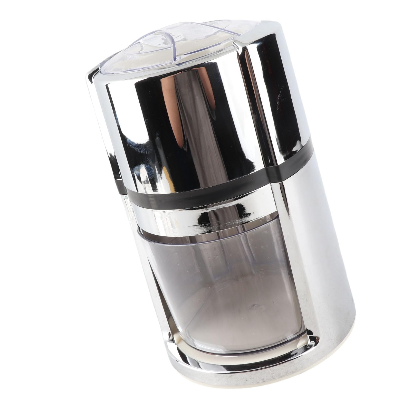 Trituradora de hielo Trituradora de hielo portátil de acero inoxidable Manivela Picadora de hielo manual con caja de hielo y cuchara para cócteles de batido Mojito