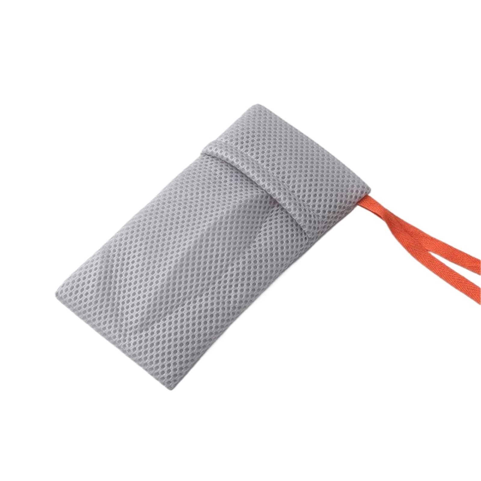Zhsoao Grey 20Pcs Thicken Nylon Soap Saver Bag Pouch For Bath & Shower