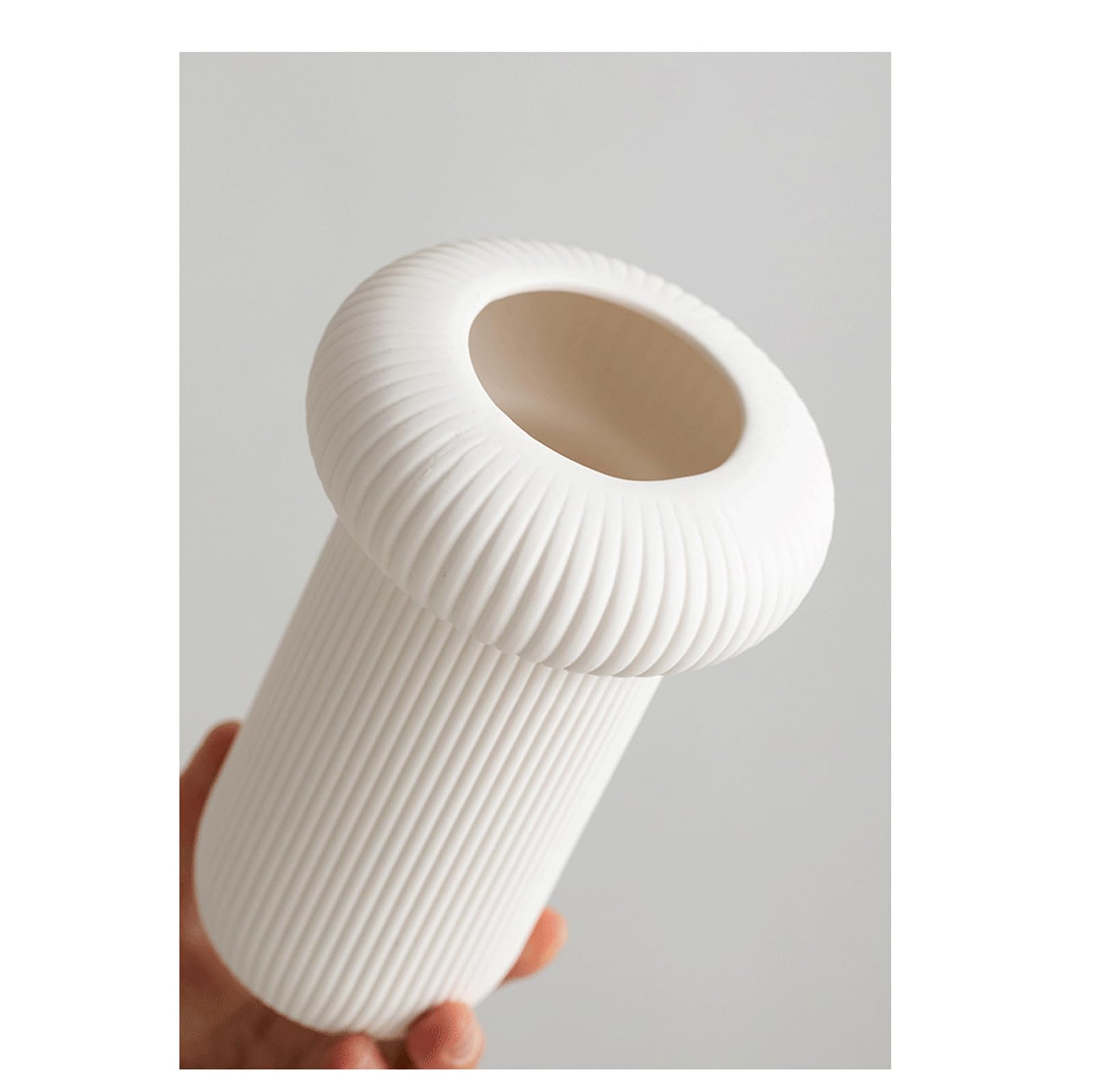 Pasiasty ceramiczny wazon nieregularny geometryczny wazon biały wazon suszone kwiaty salon biurko hol wejściowy,Black b