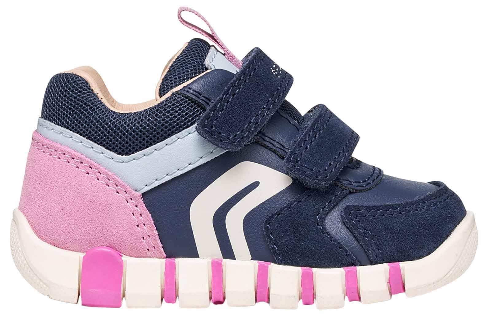 Geox Baby Girl B IUPIDOO Girl C First Steps Navy/DK Pink 21_EU