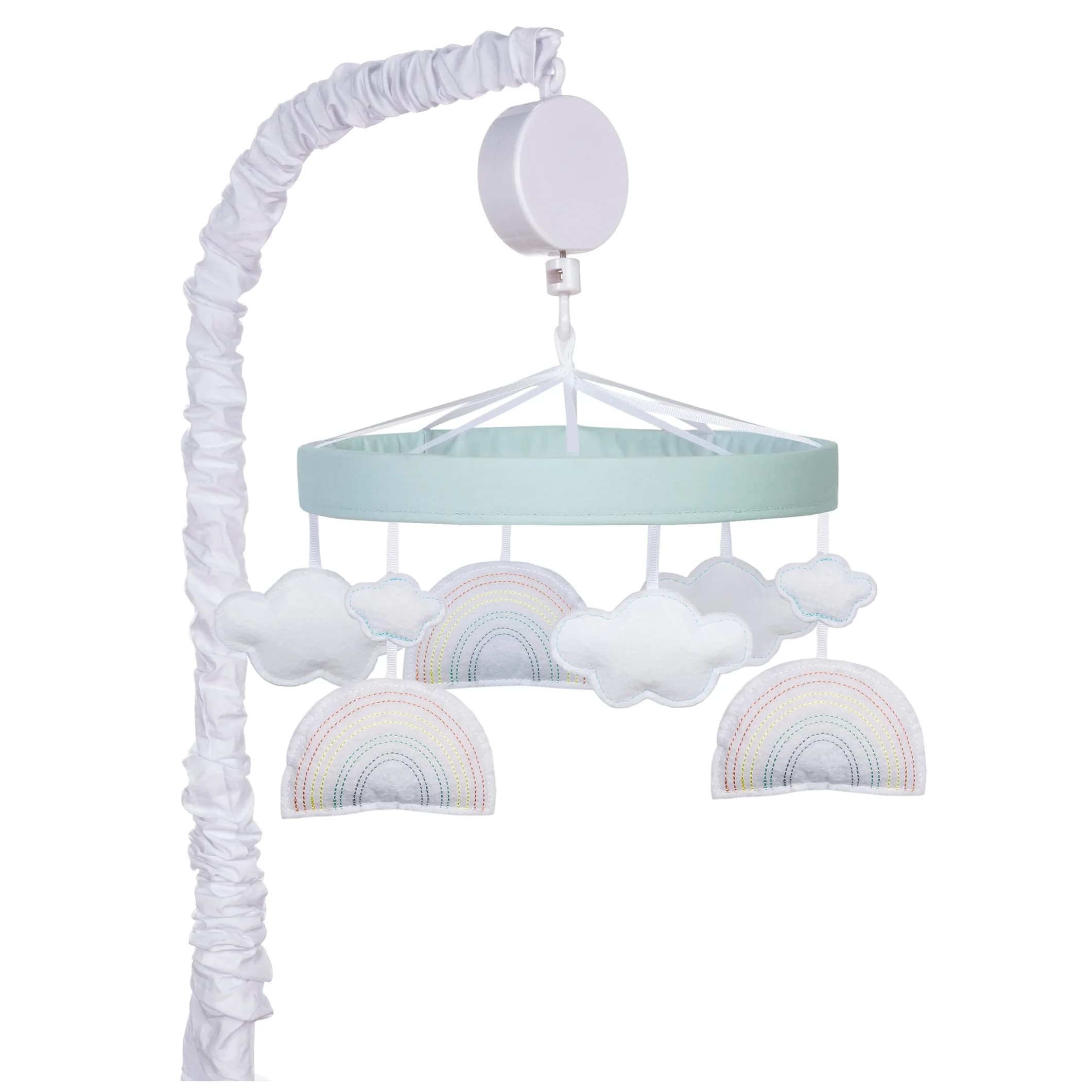 Rainbow Crib Mobile Cloud Baby Mobile for Crib Musical Crib Mobile  Fun Whimsical Musical Mobile for Cribs Rotating Nursery Mobile for Crib