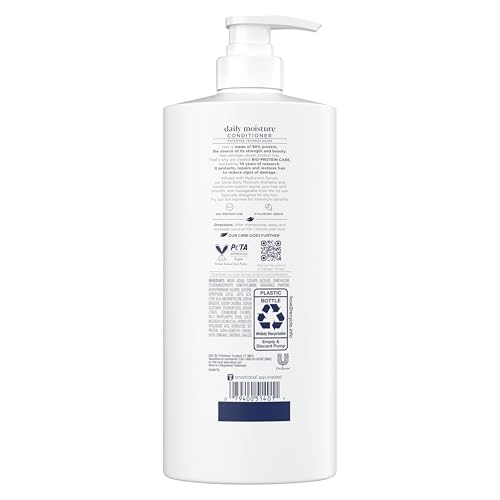 Dove Conditioner Daily Moisture for Dry Hair with Bio-Protein Care Technology and Hyaluronic Serum 28 Fl Oz — view 2