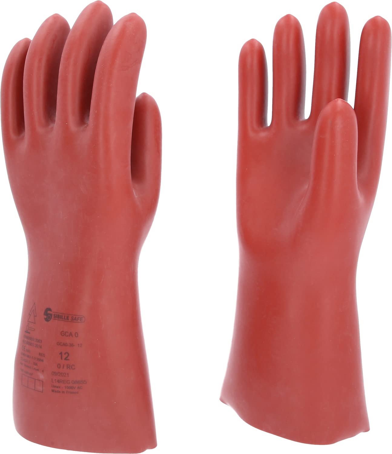 KS Tools 117.0089 Elektriker-Schutzhandschuh mit mechanischem- und Wärmeschutz | Größe 12 | Klasse 0 [1000 V] | rot
