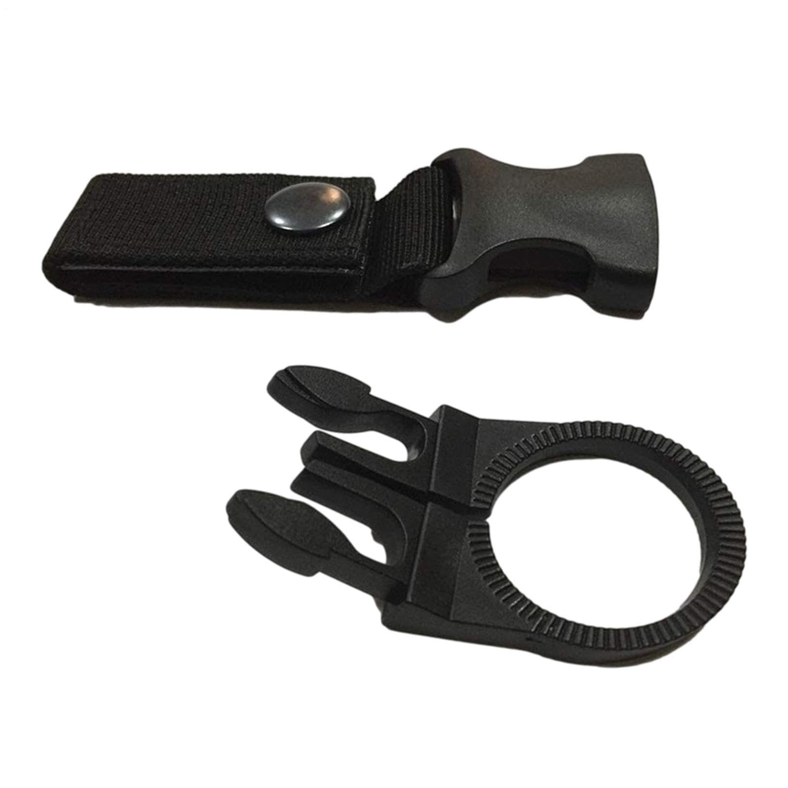 Generico Gancio Bottiglia - Fibbia Appesa | Supporto Portatile Borraccia | Anello Porta Bevande per Zaino, Cintura, Sacca da Golf, Moto, Silicone Resistente, Trekking E Campeggio, Moschettone Incluso