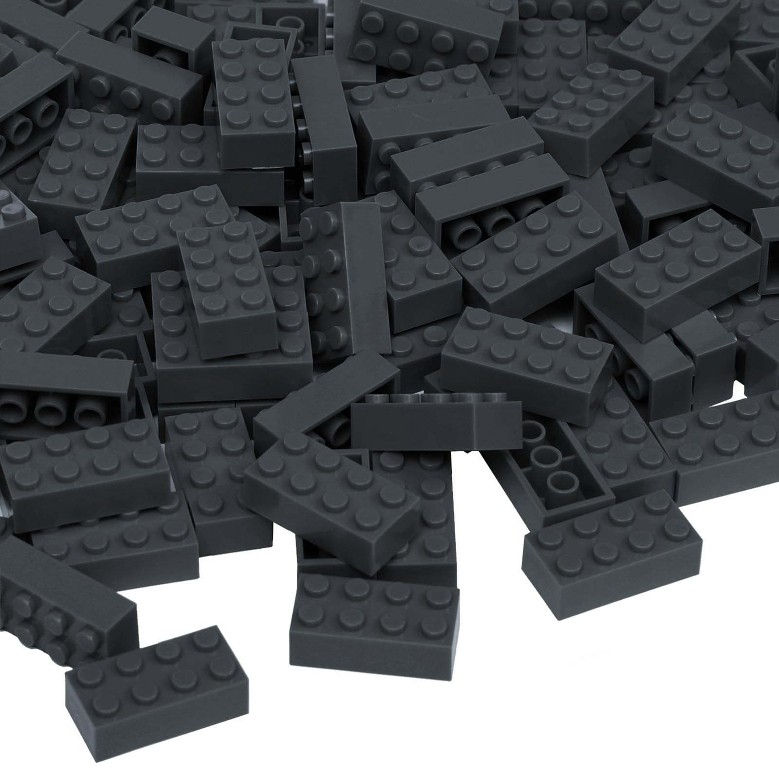 Etarnfly Classic Building Bricks, 160 Piece 2x4 Building Blocks STEM Creative Building Toys, 100% Compatible with All Major Brands, Building Bricks Play Set for Kids (Dark Grey)