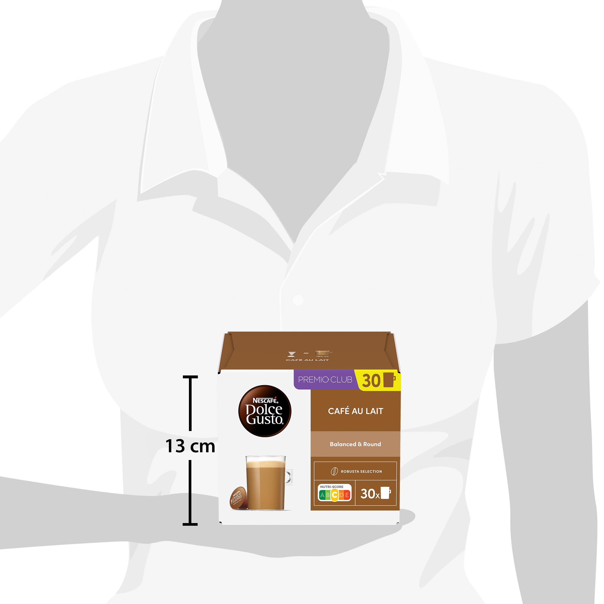 NESCAFÉ DOLCE GUSTO Café au Lait Kaffeekapseln (3 x 30 Kapseln)