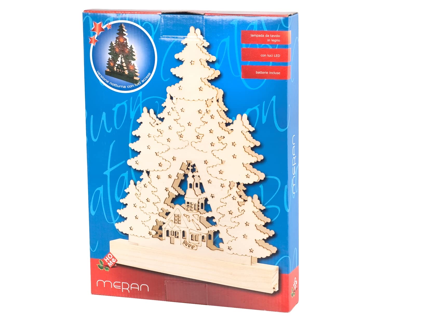 Home Decorazione Alberi di Natale, Legno, Legno