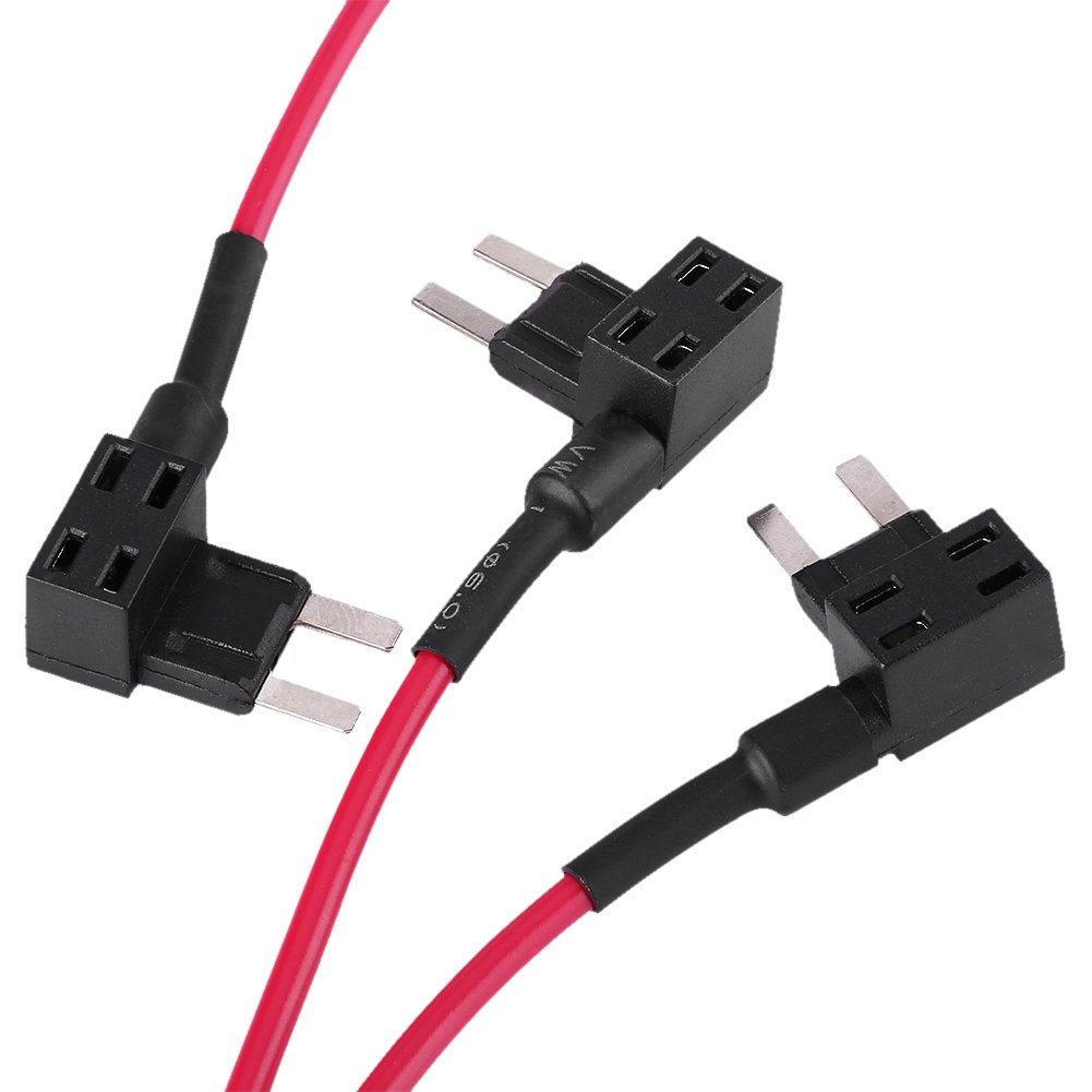 Keenso 5 szt. 12 V samochód dodaj obwód bezpiecznika kran, samochodowy dodaj adapter bezpiecznika ostrze uchwyt bezpiecznika, Pokazany jako zdjęcie, Mini Type