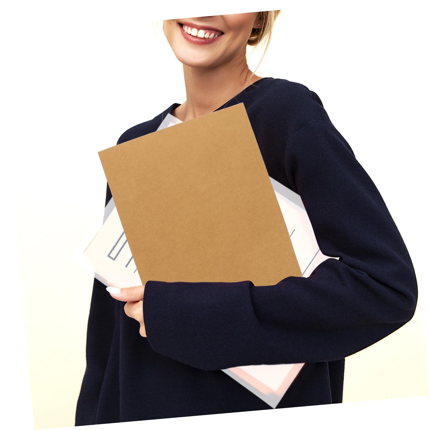 Schnellhefter A4 Pappe aus Kraftpapier Beschreibbar und Robust Dokumentenmappe für Büro und Geschäft 20 Stück Packung