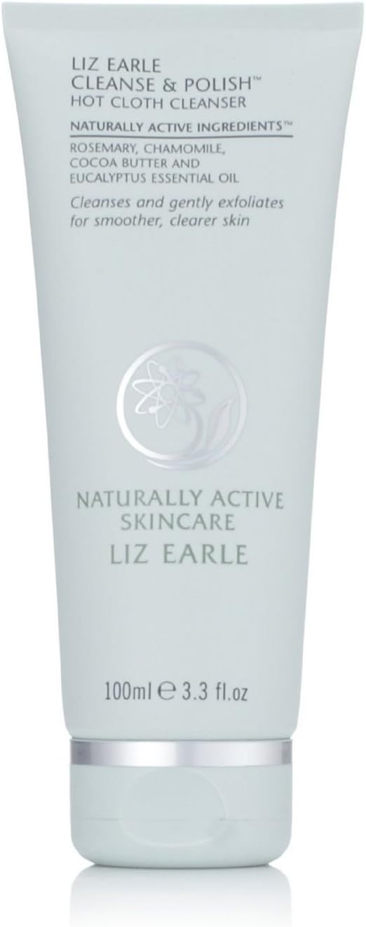 Liz Earle Cleanse and Polish 100ml tube with 2 Muslin Cloths Amazon
