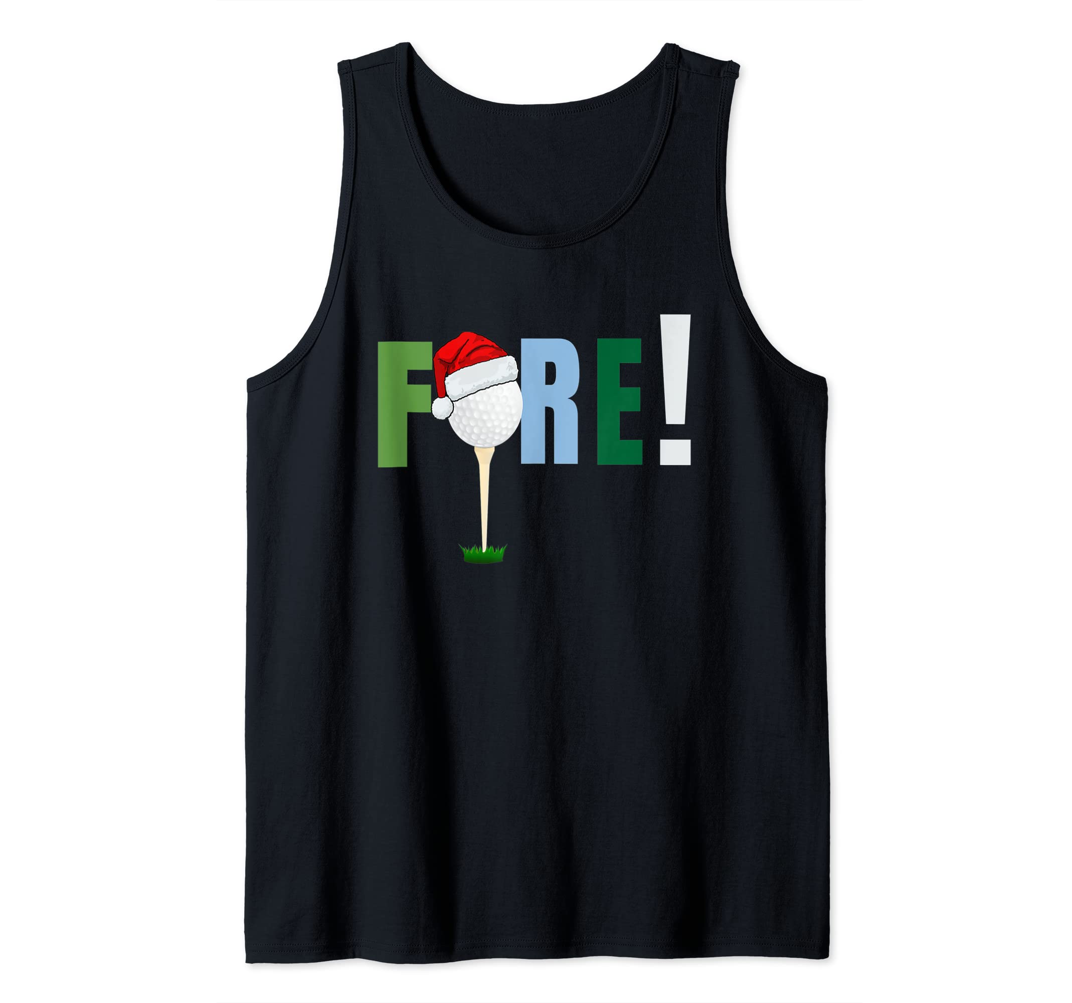 Fore! Golf Ball Design Watch Out Golfing Out Of The Way-Fun Tank Top