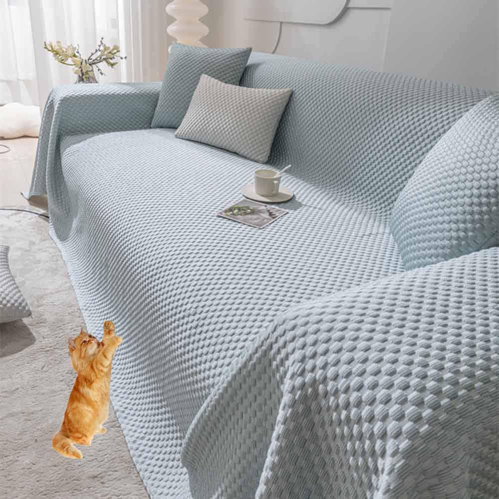 Grande copridivano antiscivolo per cani e gatti, 210 x 400 cm, impermeabile, in peluche, lavabile in lavatrice, ideale per proprietari di casa e animali domestici