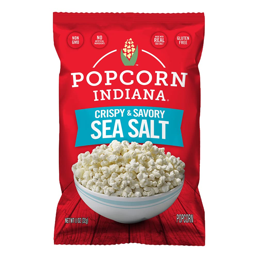 BB DECEMBER 30, 2025 Popcorn Indiana Sea Salt Popcorn, 1.1 Oz (Pack of 6) Sea-Salt 1 Count (Pack of 6)