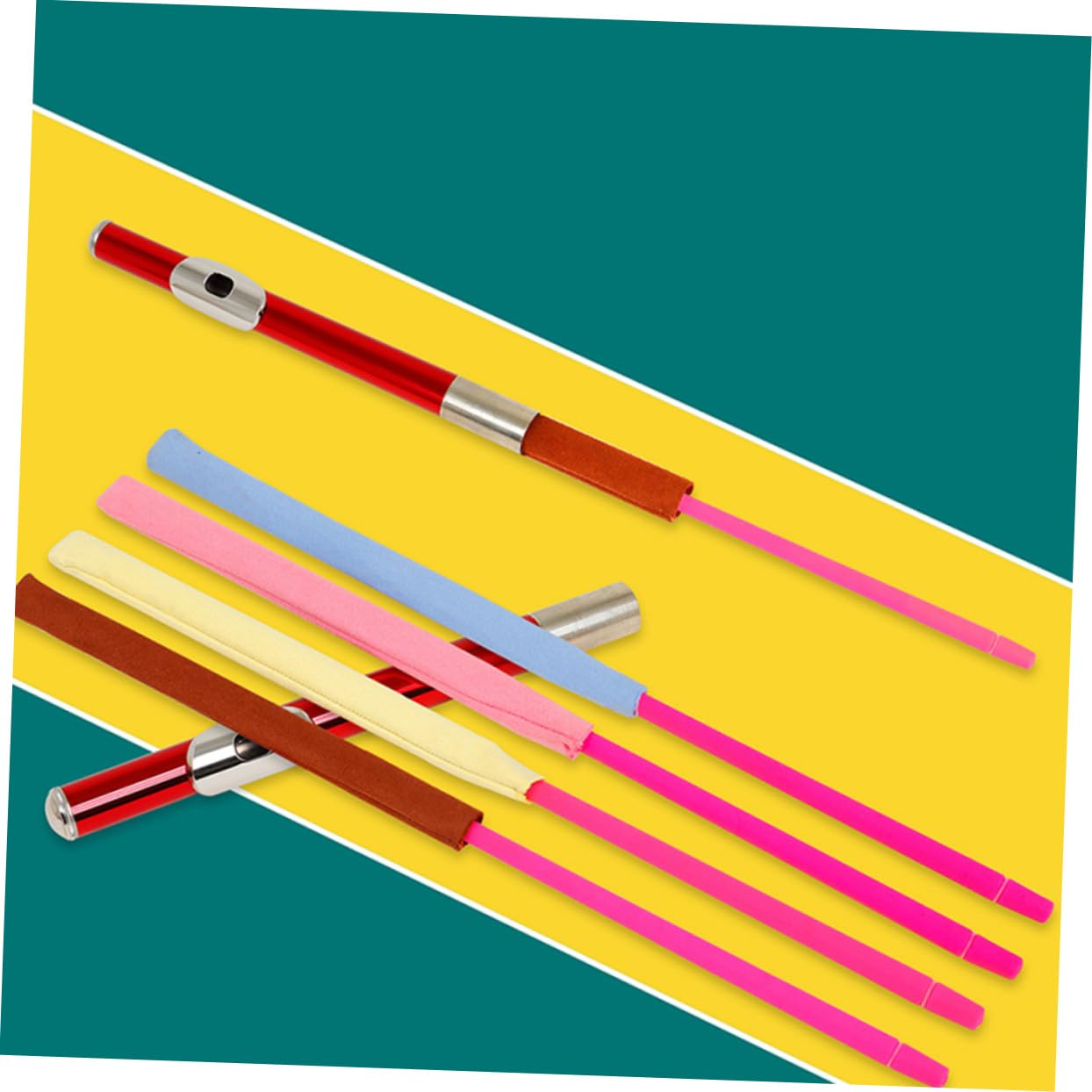 BESPORTBLE Flute Cleaning Rod Smooth Polished Flute Cleaning Stick for Reliable Maintenance Care Essential Clarinet Cleaning Brush Tool Lightweight Portable Music Accessory